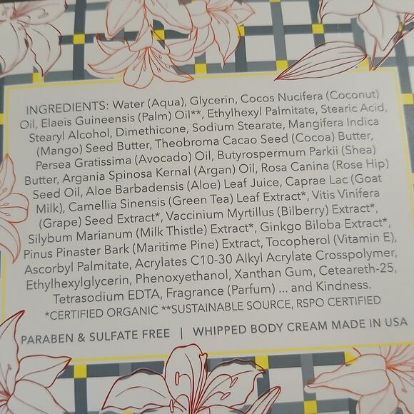 Beekman 1802 Amber Sunset Lily Whipped Body Cream 16oz NiB sealed - Picture 3 of 9